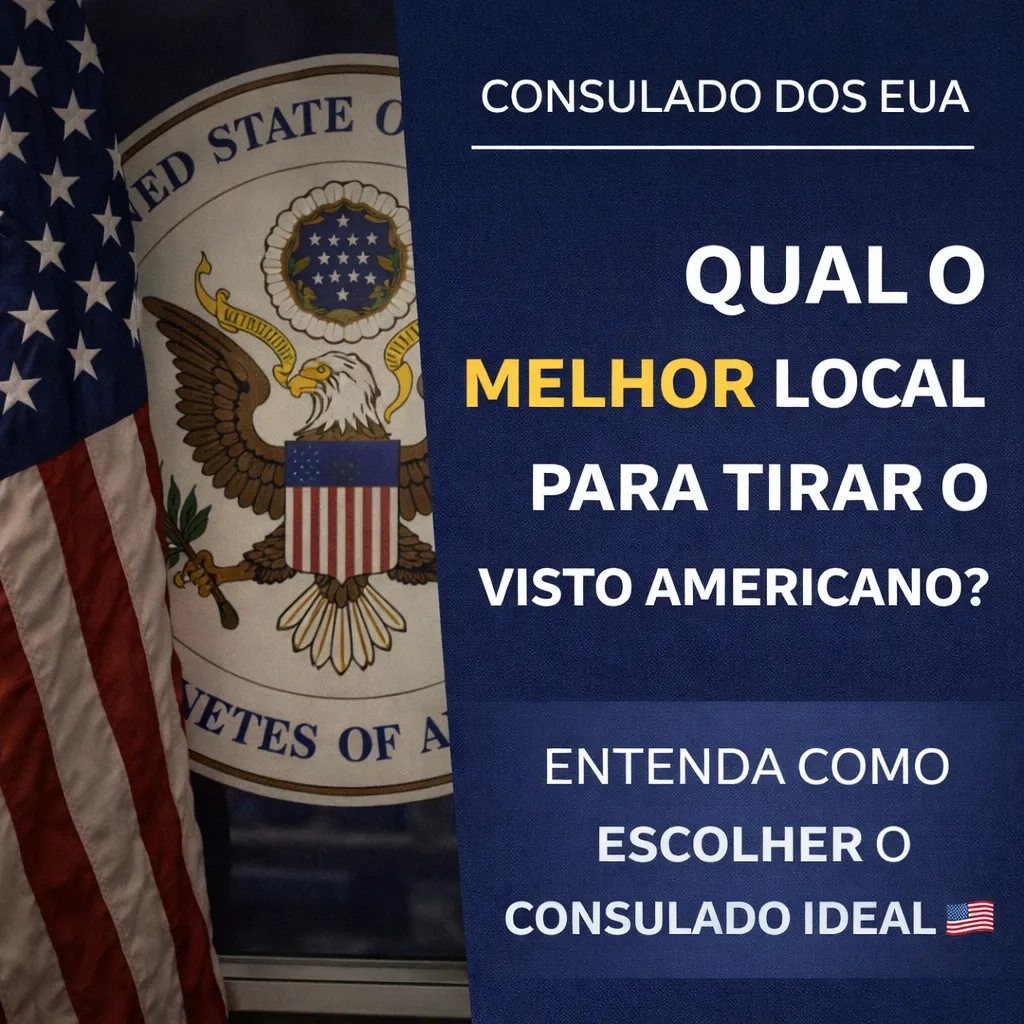 Imagem ilustrativa para o artigo Qual o melhor local para tirar o visto americano? da Genuína Conexão
